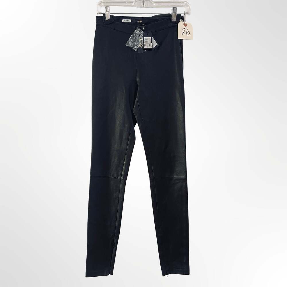 Maje H15SMARTO Black Stretch Leather Leggings